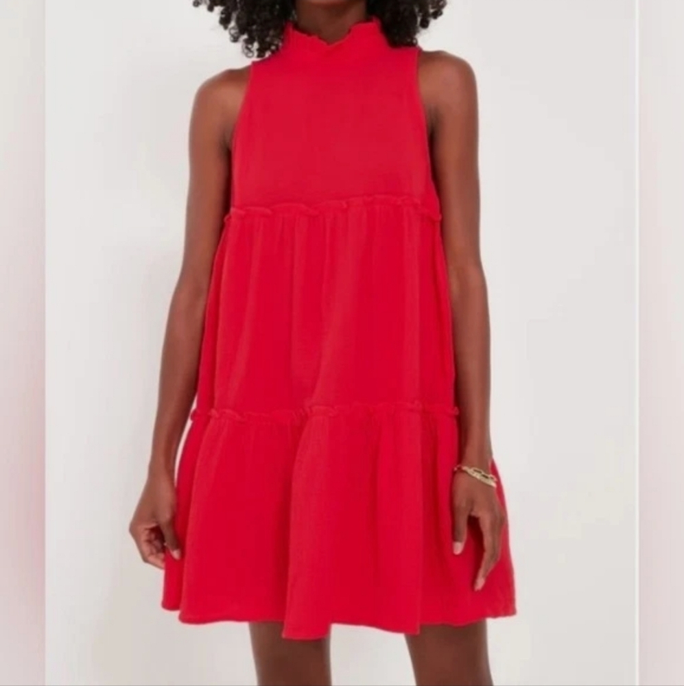 TUCKERNUCK Pomander Place Gauze Cotton Lightweight Tiered Morgan Swing Dress XXL